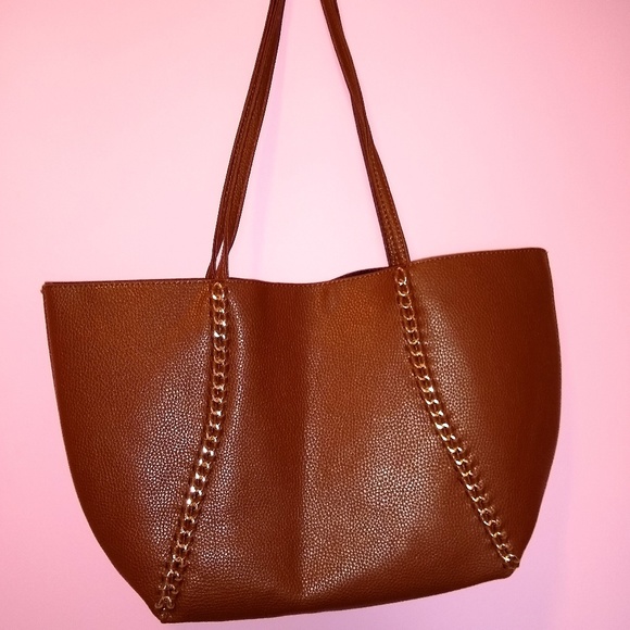 🎉HP🎉NWOT BCBG Camel Vegan Leather NeverFull Tote - Picture 6 of 8